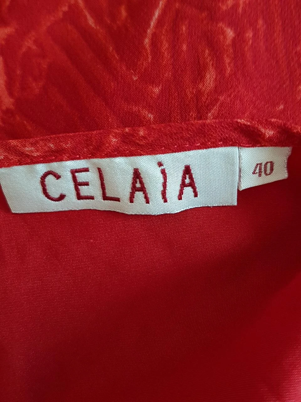 ❤️ Textured red Celaia voile tunic – Size 40 – photo 4